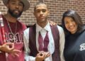 k michelle son father